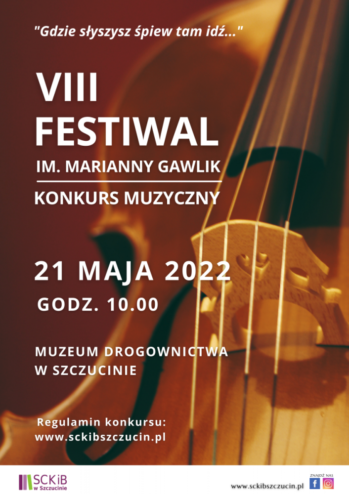 Zdjęcie: Plakat VIII Festiwalu Muzycznego im. Marianny Gawlik 