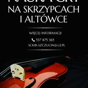pokaż obrazek - Plakat: nauka gry na skrzypcach 2023/2024